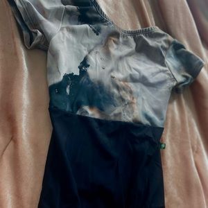 LuckyLeo Black Cloud Allure Leotard